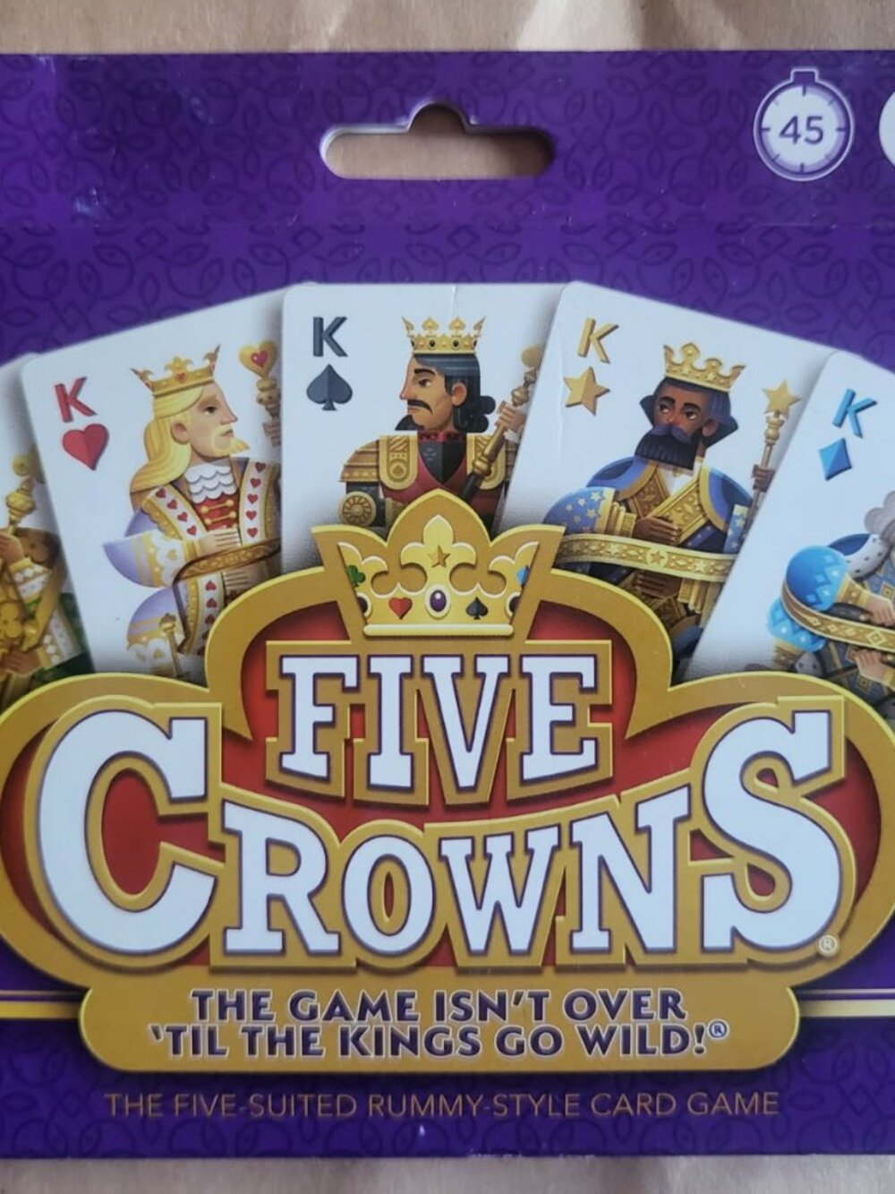 NEW Five Crowns – Card Game. 5 Suited Rummy Style Card Game, 1-7 Players, Ages 8